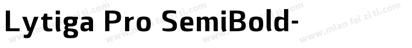 Lytiga Pro SemiBold字体转换